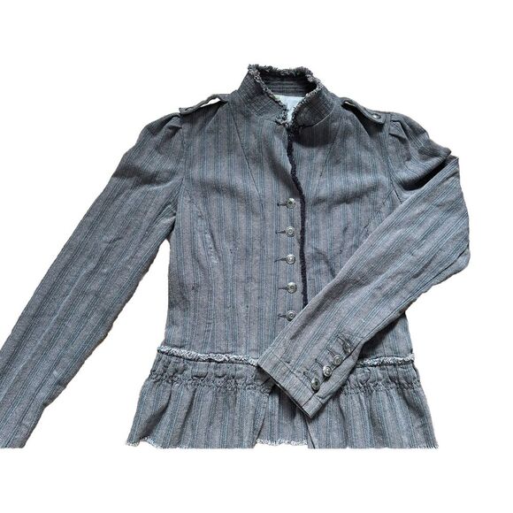 Urban Outfitters Jackets & Blazers - Urban‎ Outfitters 1970 Worldwide Herringbone Raw Hem Military Jean Jacket XS